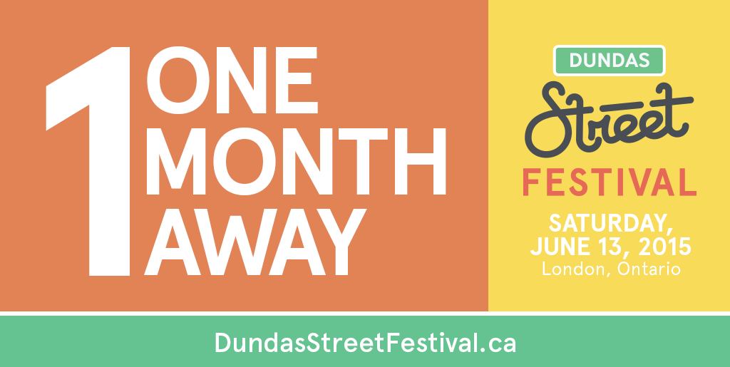 DundasStFest's tweet photo. Dundas Street Festival is ONLY 1 Month away! Music, Art, @LondonFringe, #NuitBlanche + More! http://t.co/vABYR6rs9b http://t.co/lKZ7R8K6VE