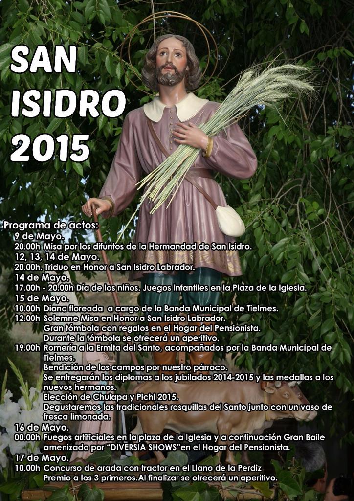 Monica_L_H's tweet photo. Mañana comienzan las Fiestas en Honor a San Isidro en Tielmes.
Te esperamos! No te lo puedes perder! 😊
#SanIsidro2015 http://t.co/rmcvQSvgOm