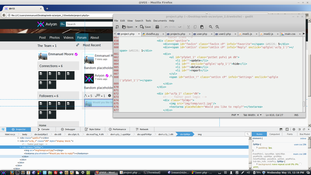 Aviyon_com's tweet photo. Code view of Aviyon 2.0 #aviy #c #php #developer #programmer #js #python #mysql #coding #webdesign #css3 #html5 http://t.co/fVWKLlmuCU