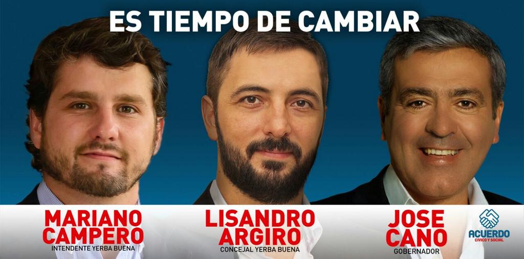 Amigos decidí ser parte del cambio:acepté ser candidato a concejal por Yerba Buena.Vamos a construir la mejor ciudad.