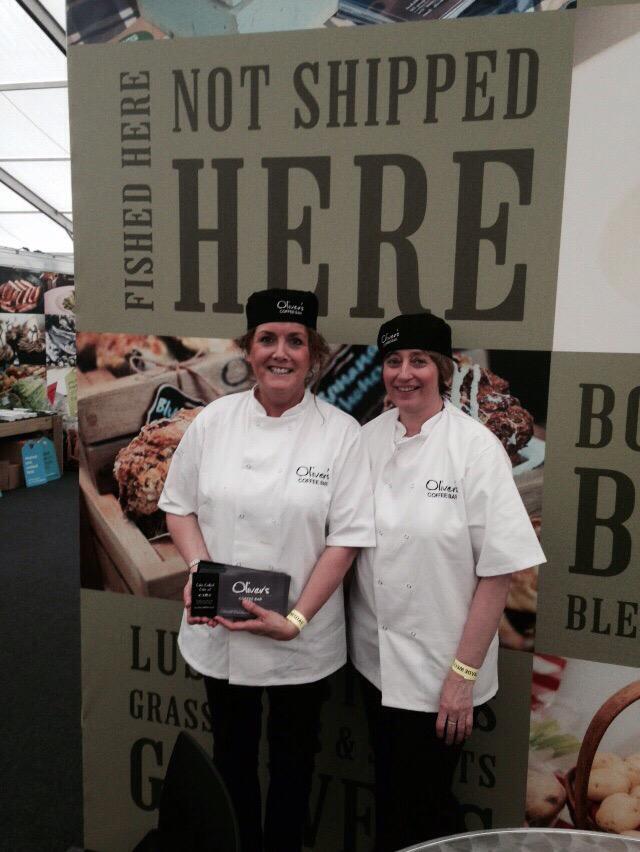 OliversCoffeeB's tweet photo. We were at the #balmoralshow today demonstrating our award winning scones, check us out! http://t.co/SKuFS8A2pD