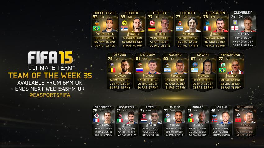 EASPORTSFC's tweet image. New #TOTW available NOW! Featuring @aguerosergiokun @ecavaniofficial and more. Full squad: bit.ly/1FkLN89