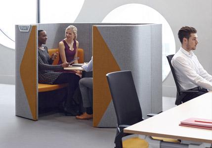 senator_social's tweet image. Offering a simple yet striking design, Haven Pods by Allermuir are perfect for breakout and #collaborationspaces