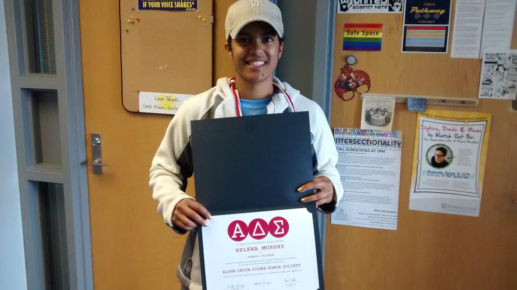 shamula's tweet photo. Congrats @HelenaMurphy24 #MPMS2015 on #AlphaDeltaSigma achievement! @AAF_Ed @IthacaCollege @ICParkSchool @Digitas http://t.co/85Lobu8M1Y