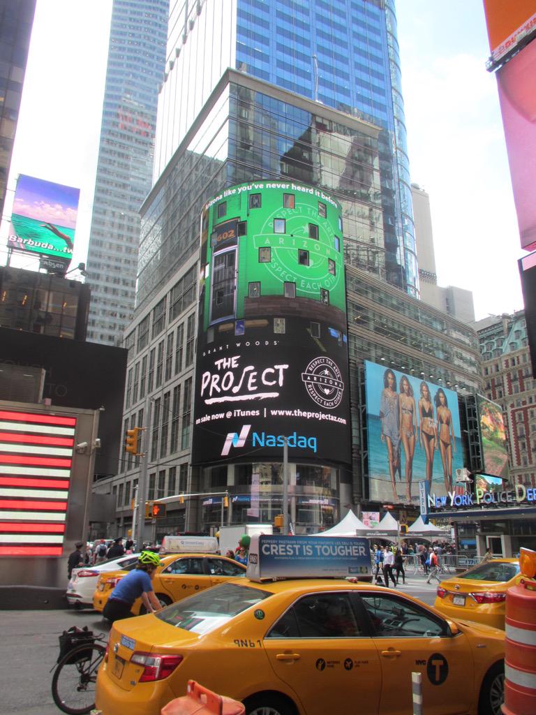 GrantWoods's tweet photo. Look what's up in Times Square! Arizona in a different light. #TheProjectAz. On ITunes this weekend. http://t.co/gNTvxTVLnc
