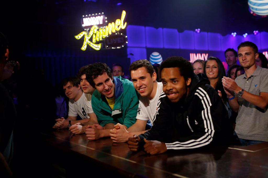 badbadnotgood's tweet photo. AYE WE'RE ON @JIMMYKIMMEL TONIGHT WITH @EARLXSWEAT @LELANDWHITTY TAKING A SOLO 🎷🎉TUNE IN @ 11:35PM PST &amp; 10:35PM CST http://t.co/irwXWwHeNU
