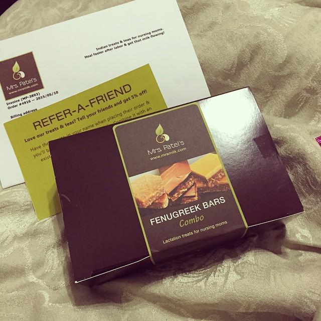samanthasalem86's tweet photo. Yay it arrived! @mrspatels #lactationbars #mrsmilk #fenugreek #nursing #mom #baby http://t.co/TYLxvpUxC7 http://t.co/wfibdePMMI