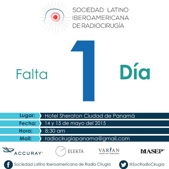 ¡¡A 1 solo día para dar inicio al 1er Congreso Ibero Latinoamericano de Radiocirugía!! #Panama "<a href="/MedicosPTY/">Médicos de Panama</a>