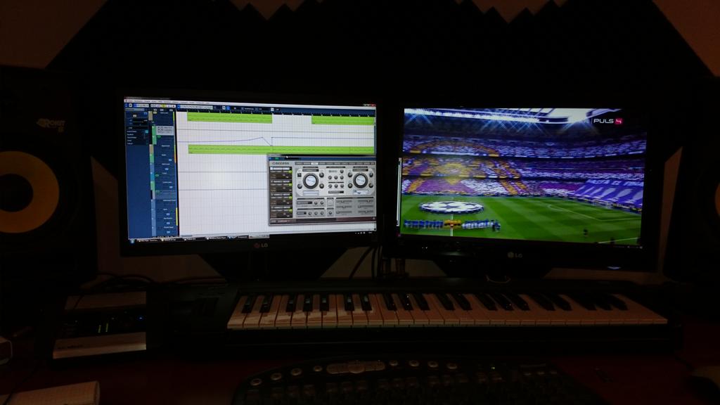 DMonHardstyle's tweet photo. Producing + Champions League   <3 http://t.co/qJyW4z3Ng6