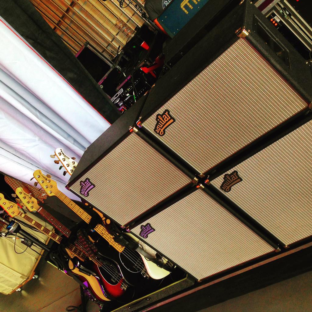 JohnMasonBass's tweet photo. Looks like we are ready to make some music in NJ! #dariusrucker #johnmasonontour #aguilar #bass #ernieball #musicman http://t.co/cKv69pyUhR