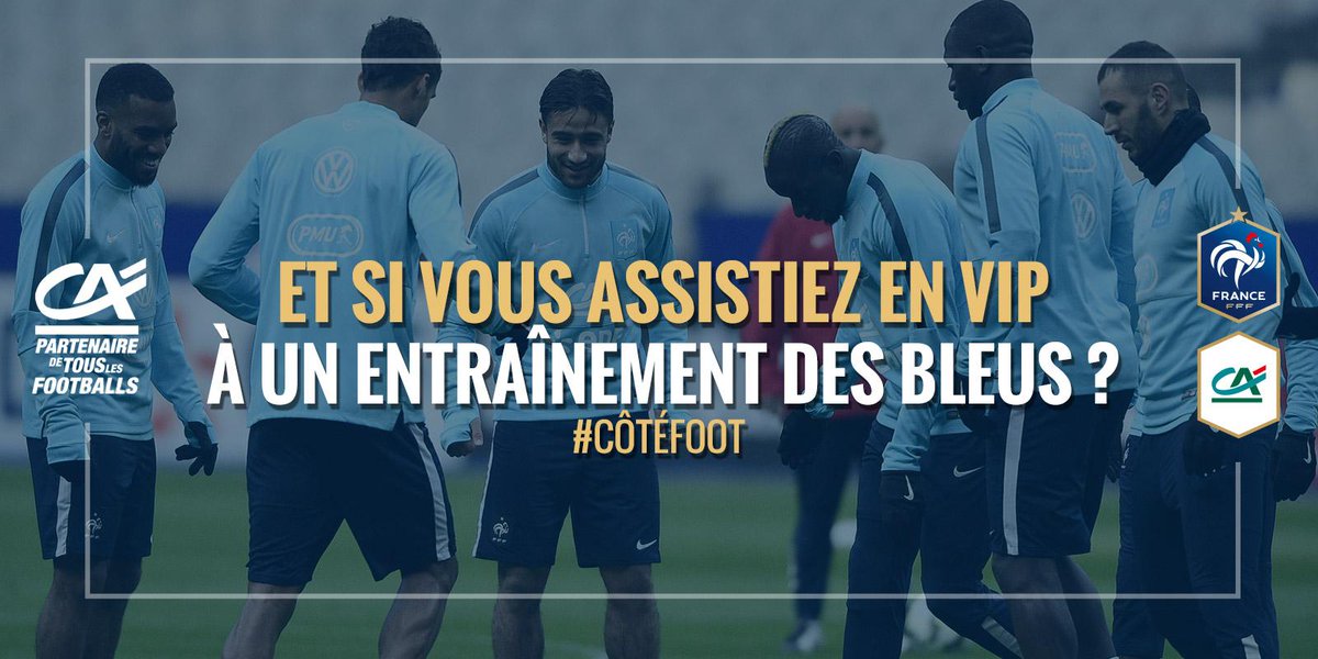 Suivez <a href="/tousuncotefoot/">OnaTousunCôtéFoot ⚽️</a> et RT ce tweet pour tenter d'assister en VIP à un entraînement de l'<a href="/equipedefrance/">Equipe de France ⭐⭐</a> ! cc <a href="/FFF/">FFF</a>