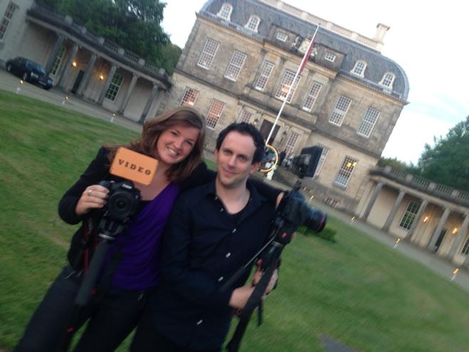 #bruiloft aan het #filmen bij @landgoedhuisdevoorst met #fotograaf @carlascholtenlinde #topteam!