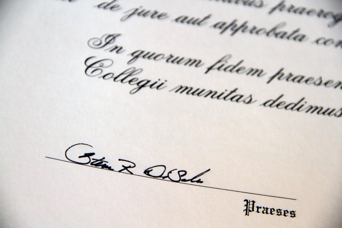 SaintAnselm's tweet photo. PHOTO: Signed, sealed and (soon to be) delivered! #SAC15 diplomas await conferral at Sunday's Commencement Exercises. http://t.co/QlCG65EQUc