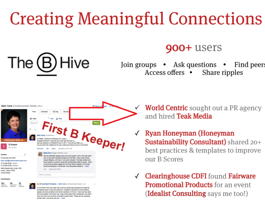 TeakMedia's tweet photo. Look @WorldCentric, we're #Bcorp famous! Thanks @BCorporation for the shout-out during today's webinar! #BTheChange http://t.co/BesIsBRxRE