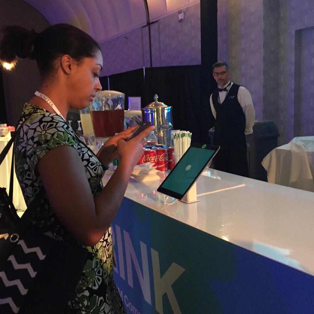 jillianricci's tweet photo. @eunicebrownlee at #IBMdrink 1 macchiato coming up! #IBMAmplify #millennials http://t.co/HoFKvEa8Yn