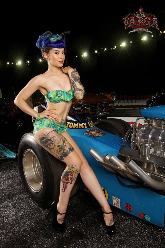 Hot Rod Pin-up Ladee Danger Photo by Varga Photography. 