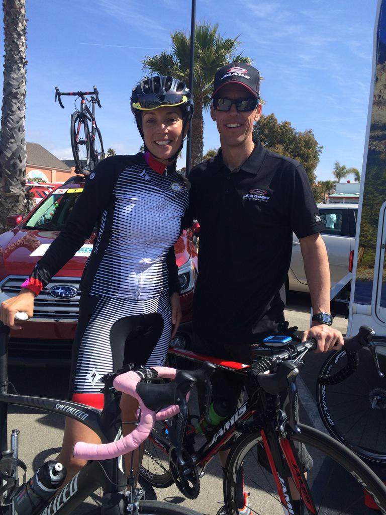 kseley's tweet photo. Ran into my fav mechanic today. Made me miss the good ol days. @melavito @caragillis @katied @abarensfeld #AmgenTOC http://t.co/x1UZdR75B6