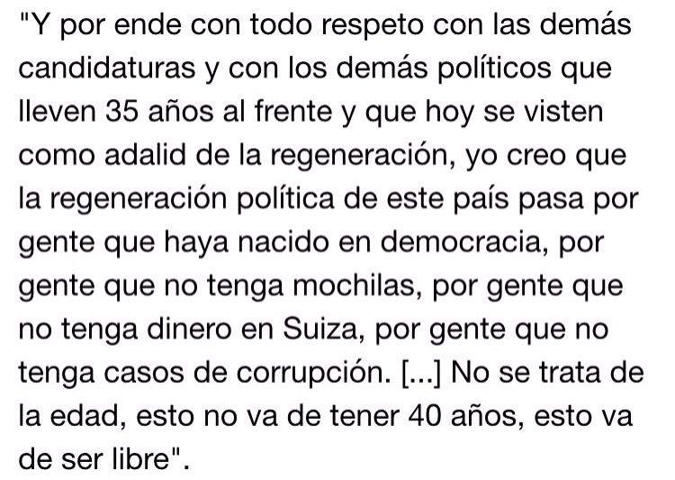 Albert_Rivera's tweet photo. @javamoro esto es lo que dije literalmente . Saludos http://t.co/3YRxiULUp6