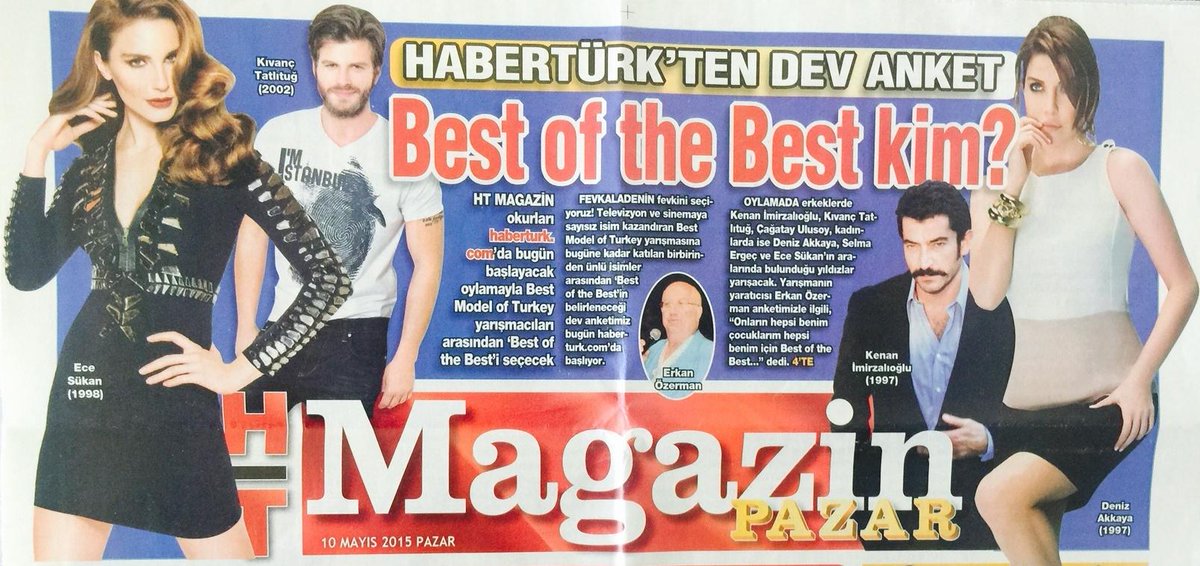 ErkanOzerman's tweet photo. @Haberturk Basında Best Model haberleri http://t.co/y8aI8t8YuN
