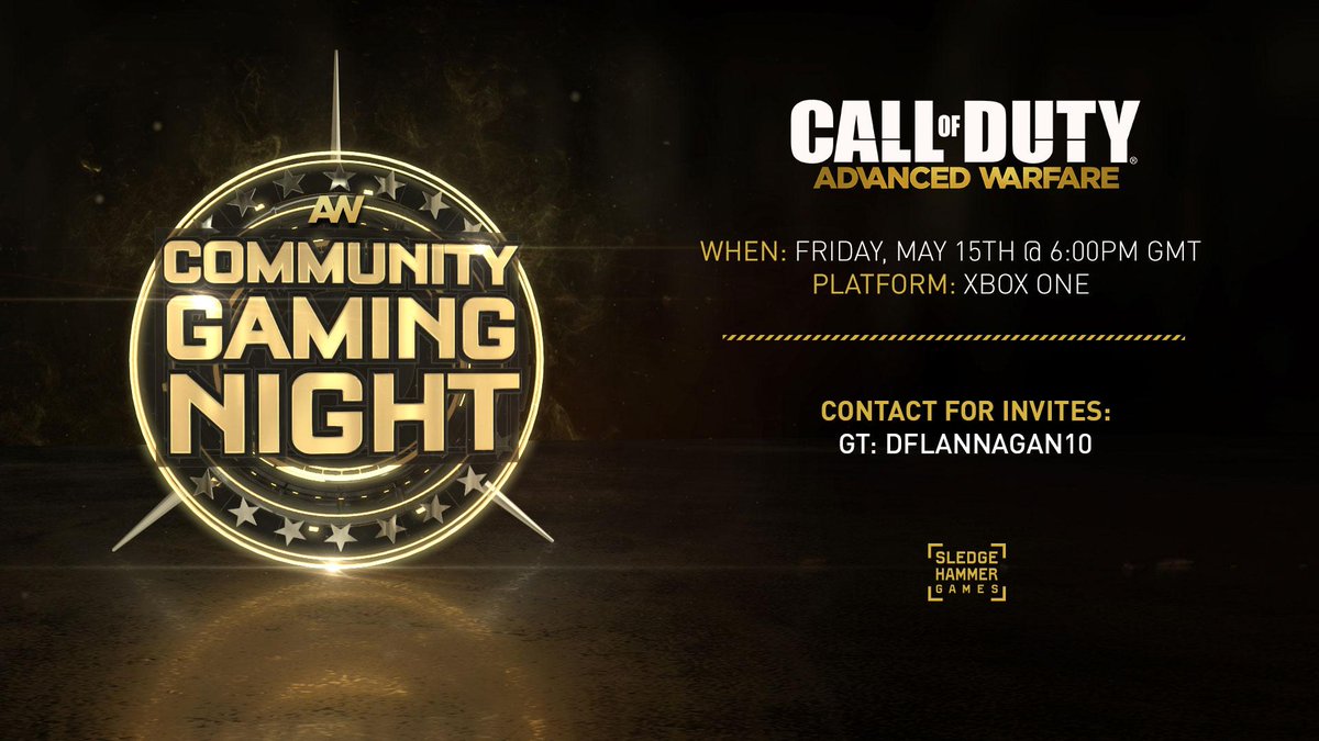 SHGames's tweet image. Join us this Friday, 5/15 at 6PM GMT, for our EU Community #AWCGN for @CallofDuty: #AdvancedWarfare!