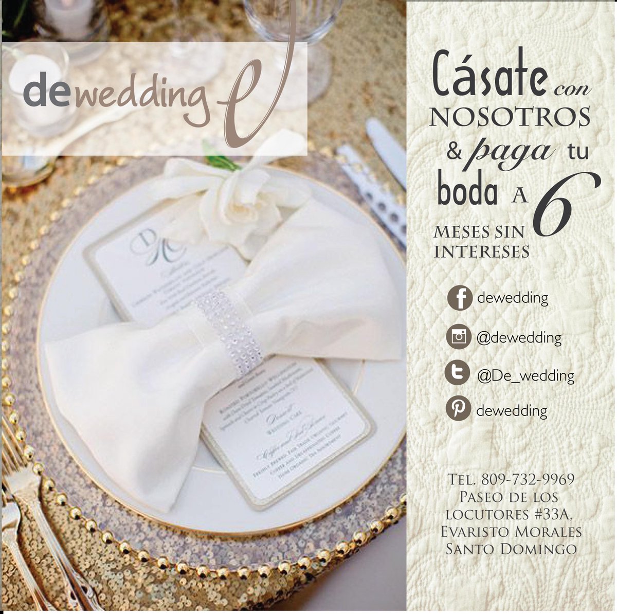 LuisMAguilo's tweet photo. Este viernes es #RDBridalWeek2015 ve y aprovecha los planes de boda de @DE_wedding y la pagas en 6 meses @zayenkam http://t.co/jIh9H0aCd8