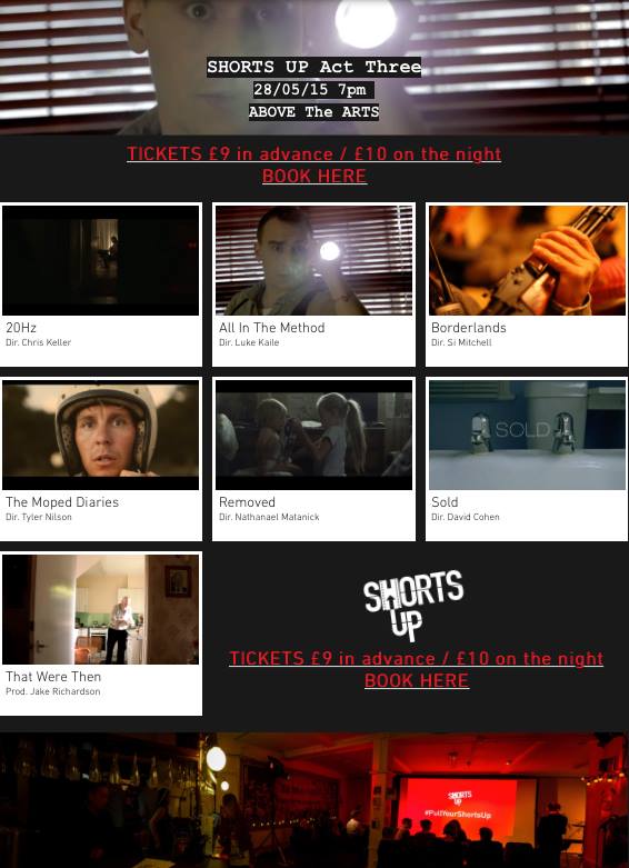 ShortsUpLDN's tweet photo. Programme announced for May 28th! View it here: http://t.co/voQcB4wypK Tickets here: http://t.co/pslA8fCIzJ #ShortsUp http://t.co/sx9Zt5YAjv