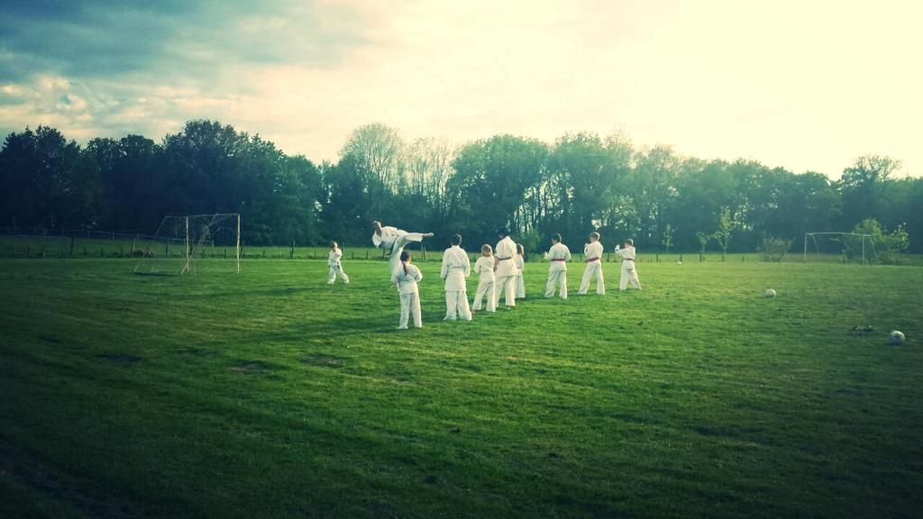 sedlescombekjk's tweet photo. Tonight we opened the dojo doors and trained outside!! #karatejutsukai http://t.co/jiKg6Kv0rp