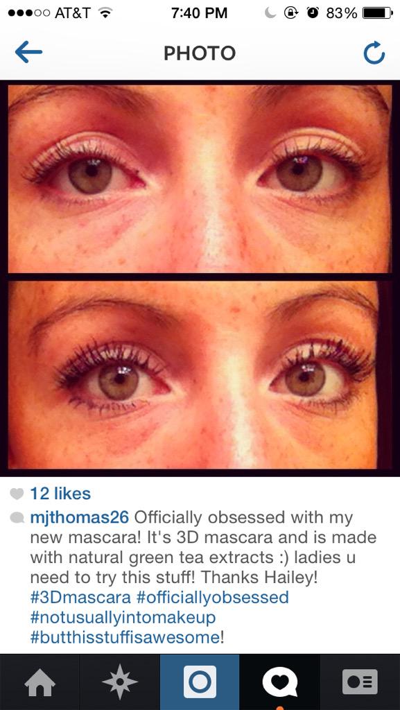 deLASHious3d's tweet image. Get some 3D Mascara of your own &amp;amp; be SUPER impressed like my friends! Order thru the link in my bio