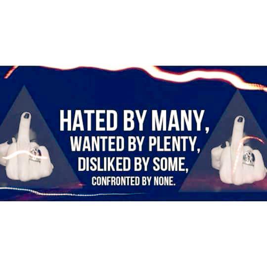 melissabugler11's tweet photo. #Hatedbymany #wantedbyplenty #dislikedbysome #confrontedbynone http://t.co/JXThtqJueR