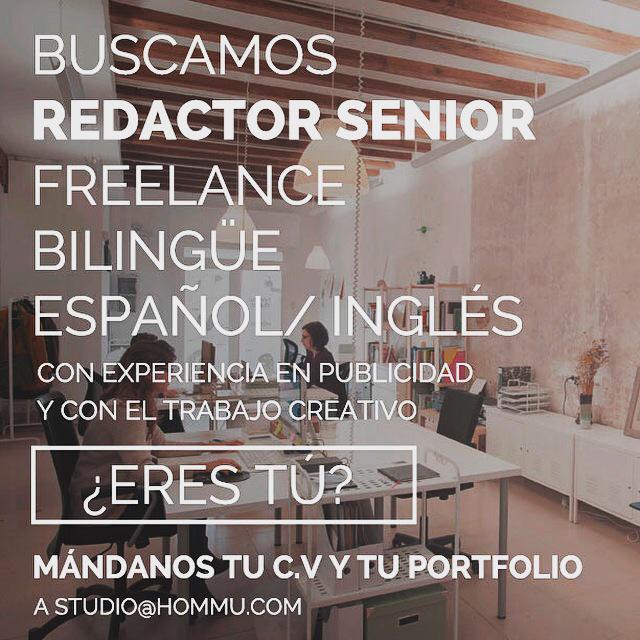 Buscamos redactor senior bilingüe español/inglés. Eres tú? :)