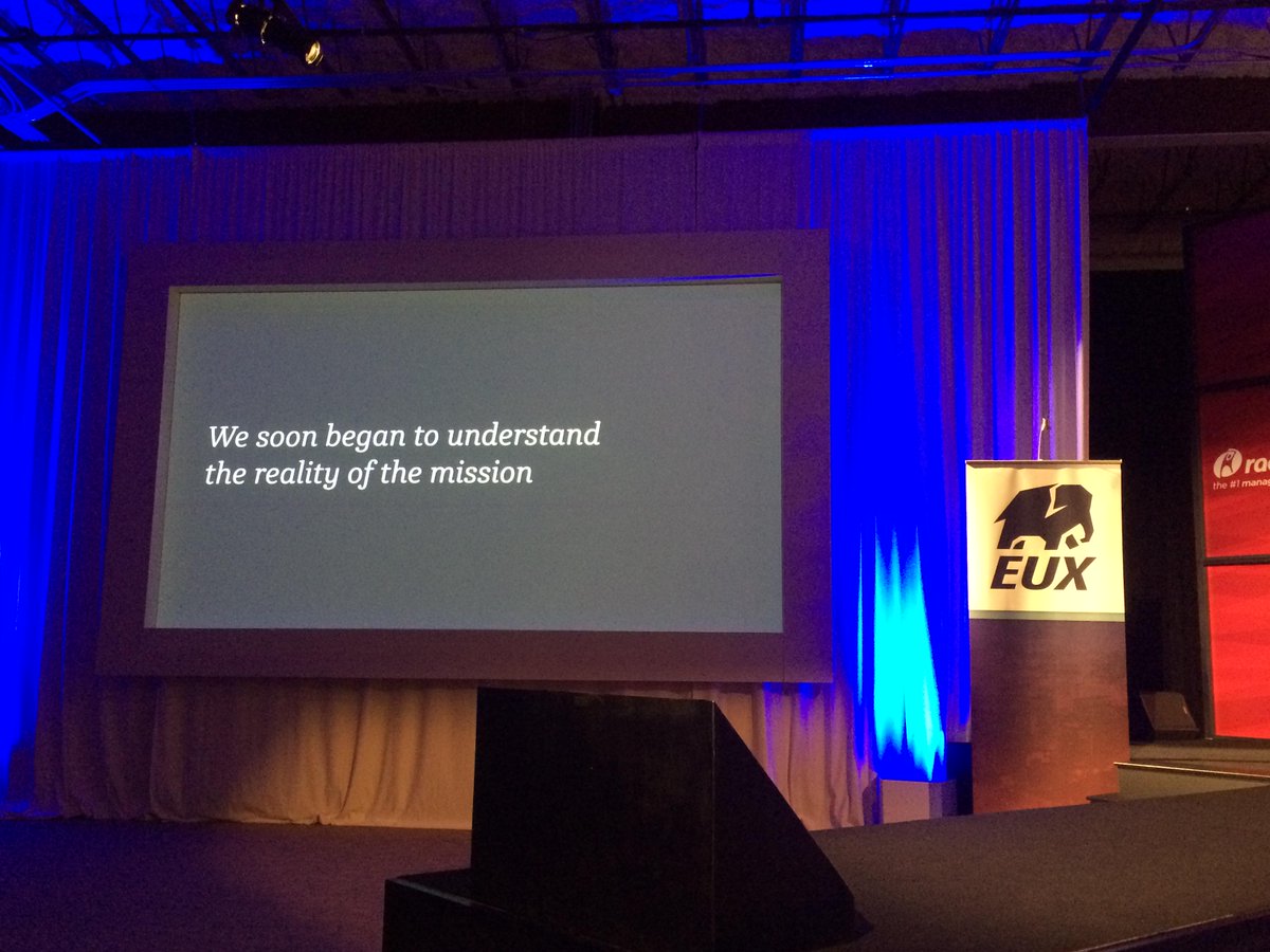 claydelk's tweet photo. Possibly the most truthful slide ever. #eux15 http://t.co/OLu5NOMpPN