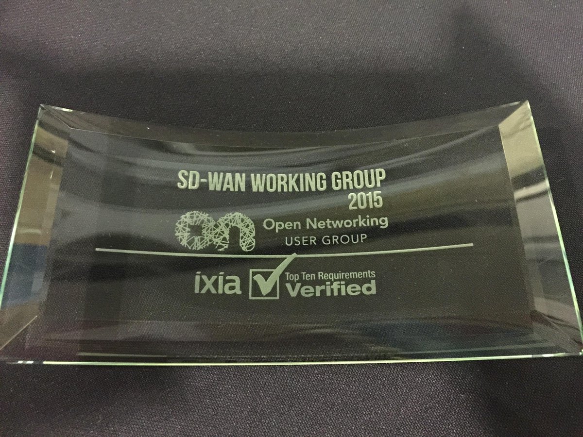 gluwareinc's tweet photo. Proud to have #gluware verified on all 10 @onug_ SDWAN Requirements #onugspring15 http://t.co/yOno8oSCec