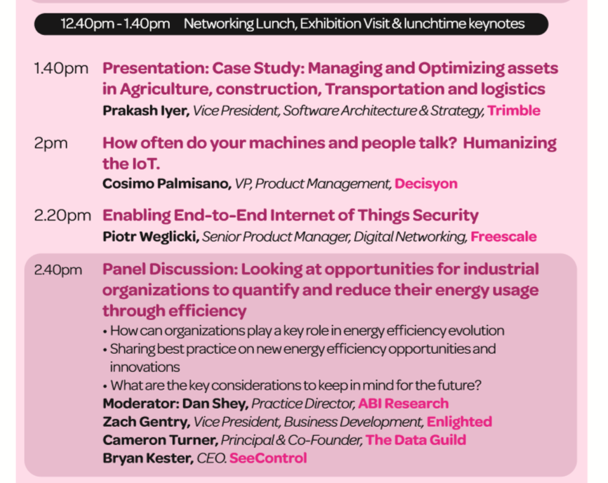 Decisyon_Italy's tweet photo. Tra poco il nostro @CosmicPalmisano, VP, Product Management, interverrà al @iotworldnews
#humanizingIoT #IoTWorld2015 http://t.co/mIEKQRnI9h