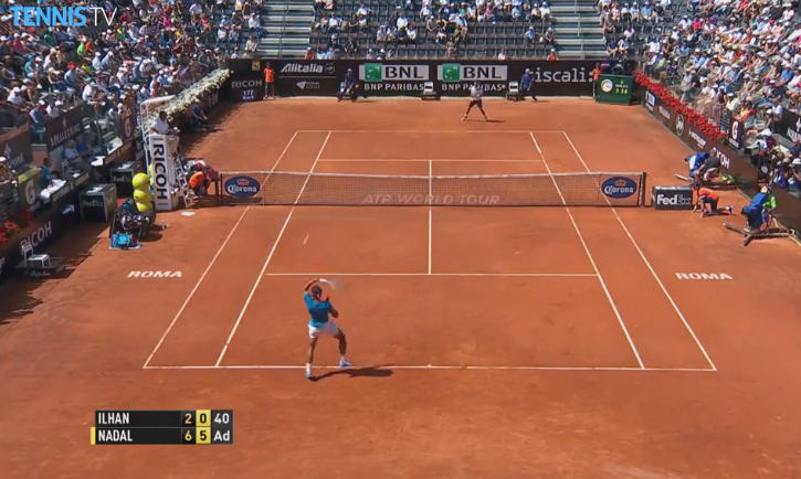 atptour's tweet image. Watch Wednesday Highlights as #Nadal, #Murray, #Nishikori &amp;amp; #Federer reach Rome's third round. bit.ly/1EDxe9n