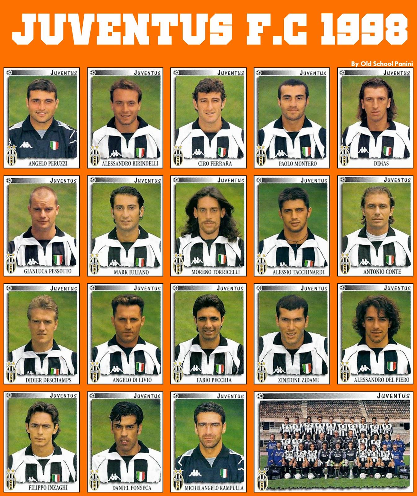Old School Panini on Twitter: "Juventus FC 1997-98 http://t.co/9FGXDRIRb7"