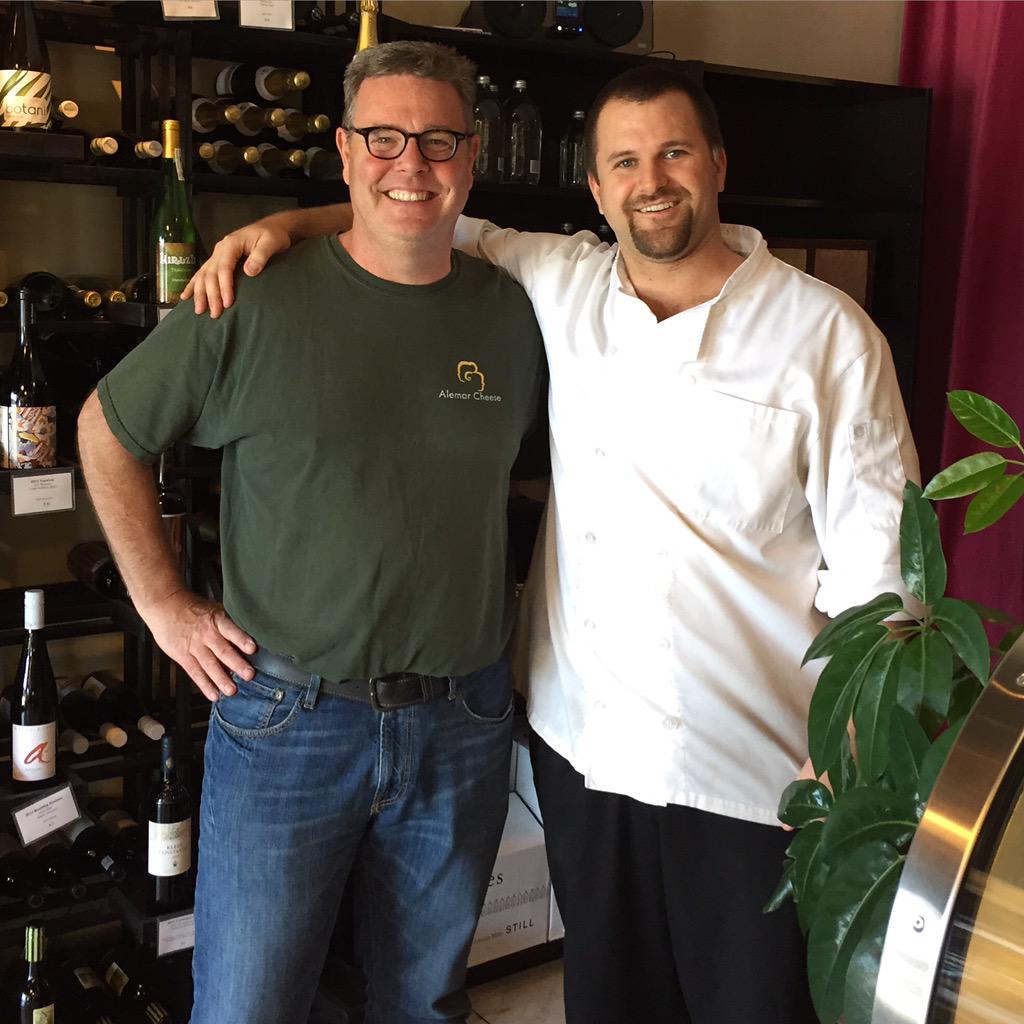 VinGoatCdM's tweet photo. The American Cheesemaker for May is @alemarcheese from Minnesota! Join us this Friday for our Happy Hour from 3-6pm! http://t.co/lrB1gUxYEL