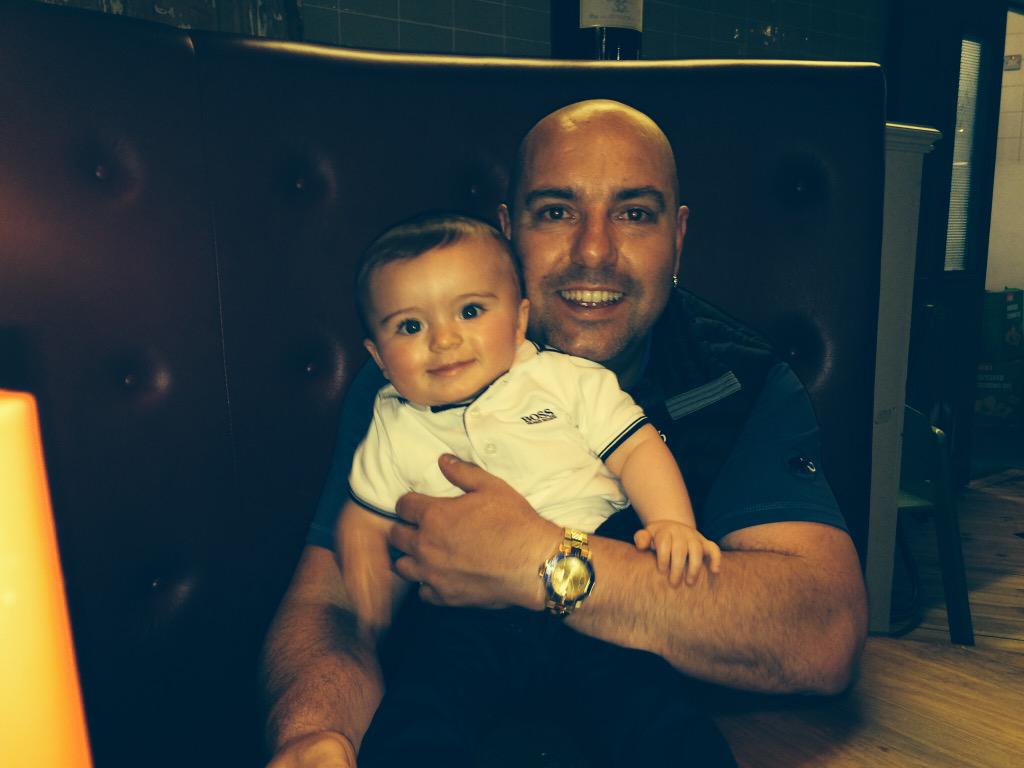 Elitemot's tweet photo. Me &amp; my baby boy Zakk @ 9 months old http://t.co/EFsOXDEIQU