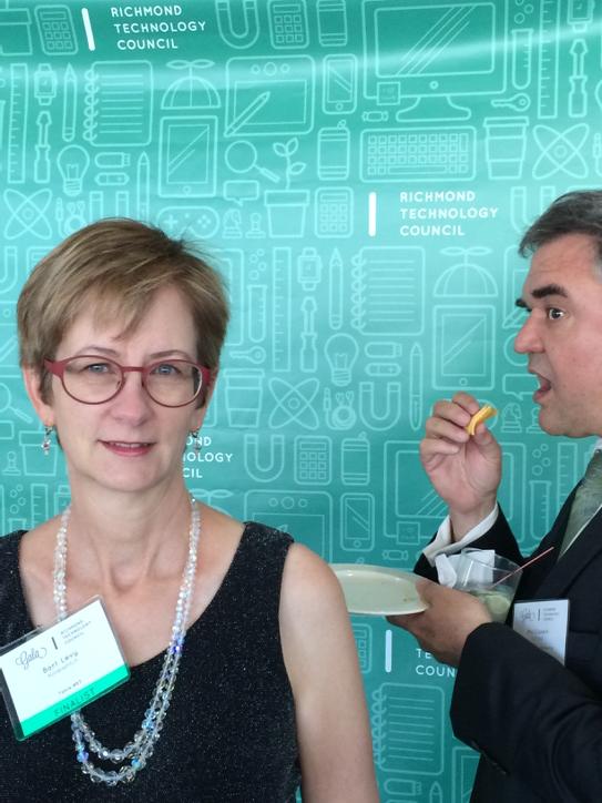 NimblePitch's tweet photo. #richtech gala Photo bomb by @PhilConein http://t.co/hSmJv4Cbho