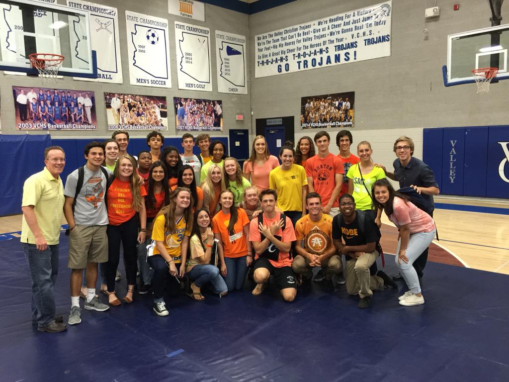 Valley Christian supporting Corona today🔶💛