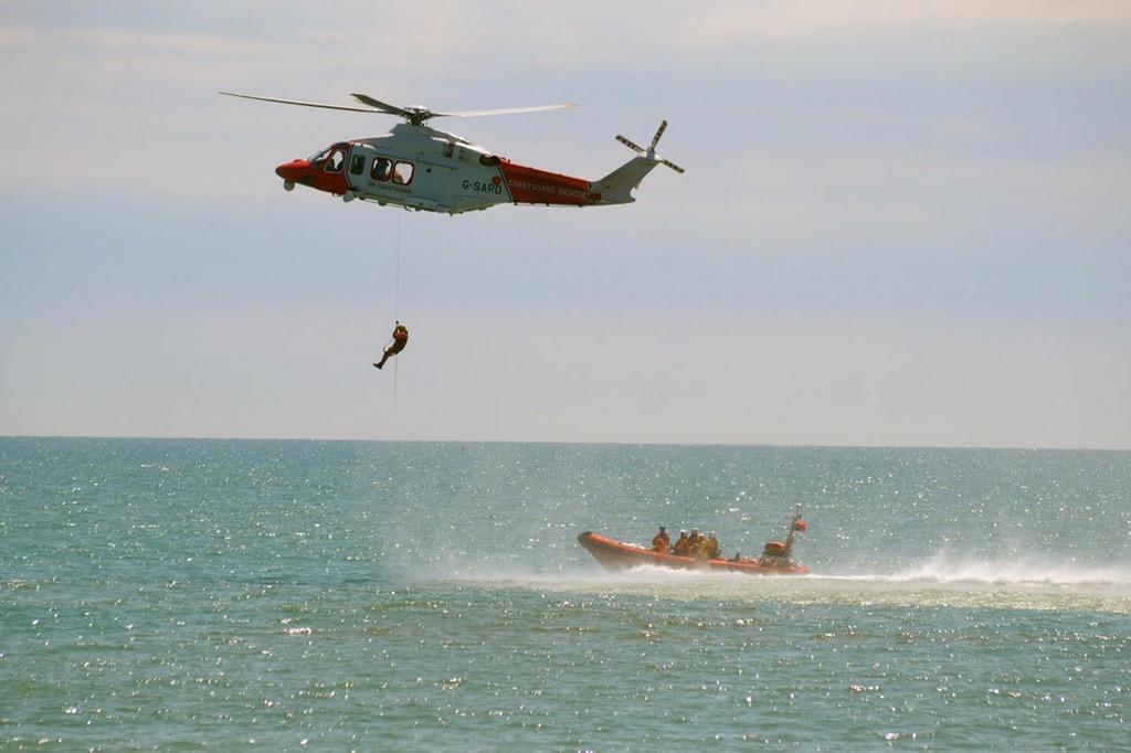 djdexter_'s tweet photo. Winchman being lowered onto @RNLIBrighton #SARConference http://t.co/9oUYBOWcLv