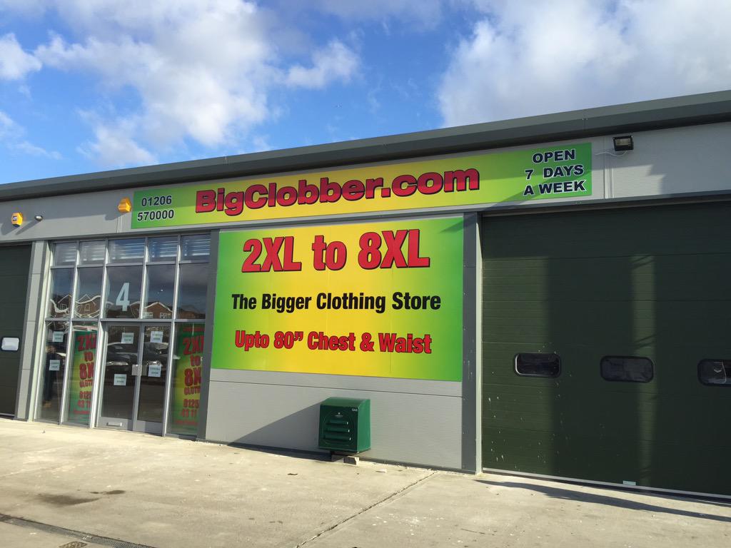 KCSignsUK's tweet photo. Big signage for @BigClobber @SignaceLtd #signage #advertising #Colchester #signs #vion #bigclothes http://t.co/ZG75u244fQ