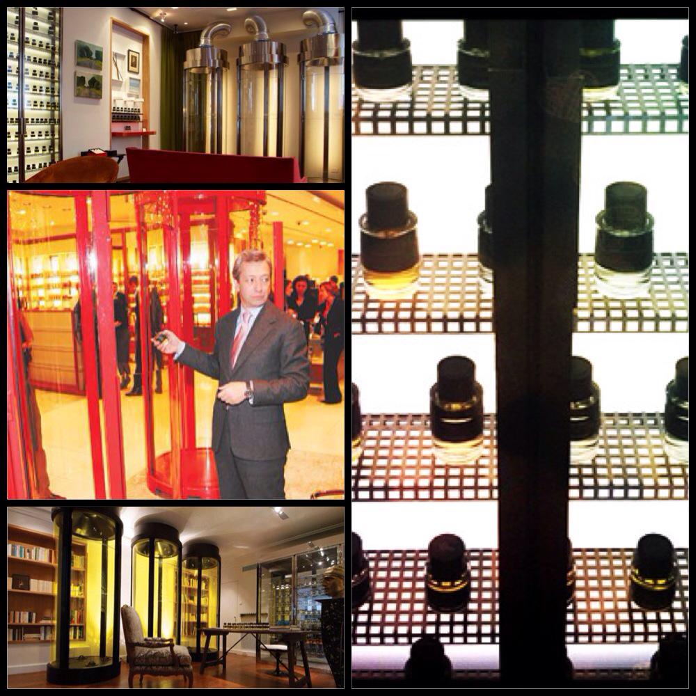 Malle introduced special #scent chambers to fully appreciate the #fragrances .Put your head inside to feel the scents