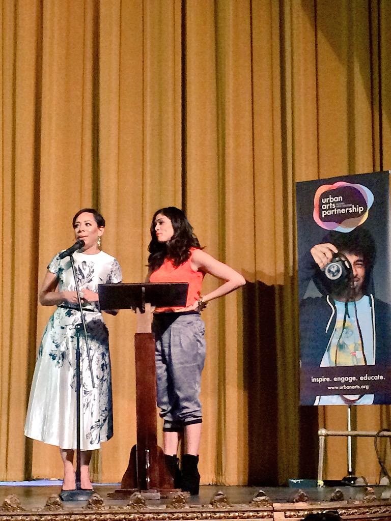 UrbanArtsOrg's tweet photo. Many thanks to @selenis_leyva and @lg_lauragomez for opening the show! #UAF2015 #artsed http://t.co/9KjTGSn77l