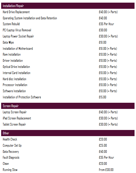 WPCWizard's tweet photo. Check out our competitive prices #computerrepair #hampshire http://t.co/5YraMjuEKe