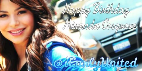 Amanhã vamos subir a tag \"Happy Birthday Miranda Cosgrove\" às 19hs para nossa linda divulguem! 