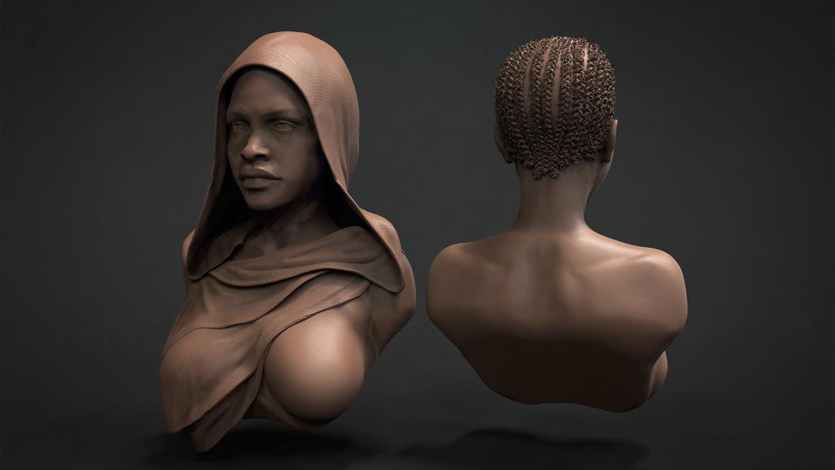 Here is another amazing #Zbrush release, an African Girl 3D Bust! 
OBJ’s included... Enjoy!
badking.com.au/site/shop/huma…