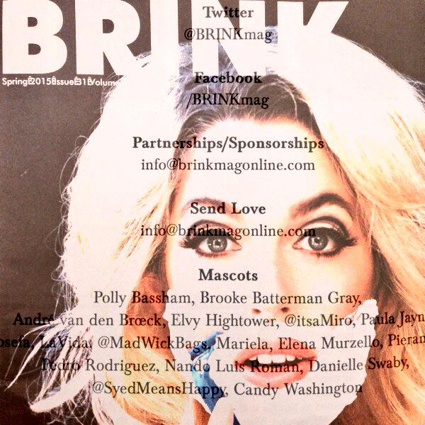 ElenaMurzello's tweet photo. Thanks @BRINKmag for my #mascot honor! Order your copy of #brinkmag today! #TheLoveList #girls http://t.co/loLnfLDpqL