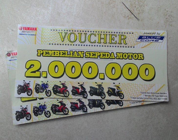 phieman's tweet photo. Dijual Voucher Pembelian motor Yamaha (2 juta rupiah),
dgn harga 750 ribu (nego tipis)
Bila berminat 085691138486 http://t.co/eyAod5mf51