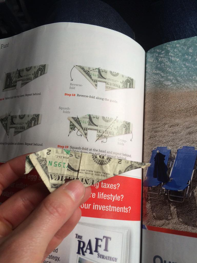 bwalsh910's tweet photo. Airplane origami struggles on the way to Vegas #southwestmag #damnitstep19 #unluckydollar http://t.co/IuiOE5nixQ