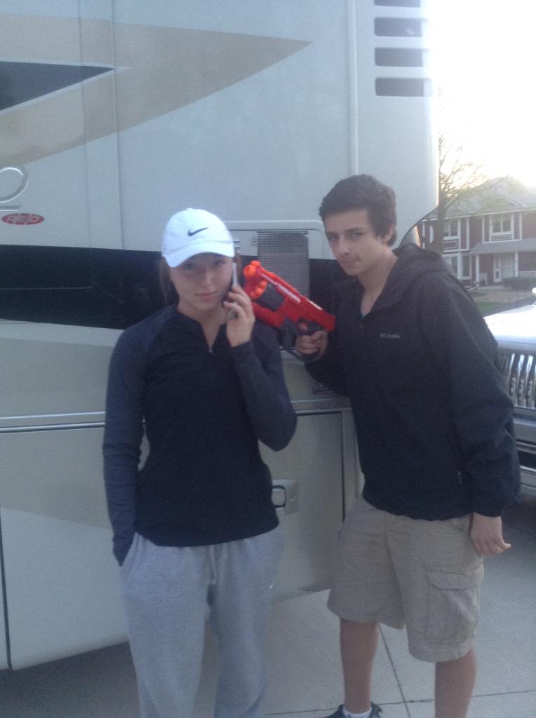 Another kill for Seal team 6 with my woes #TireDiscounts #LaxFundraiser @anna_stepp3 @AnokaHighNerf15